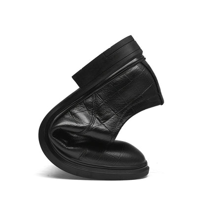 Summer Genuine Leather Hollow-out Leather Shoes High-end Gentleman Middle-aged Youth Office Business Breathable Dress Leather Shoes for Men