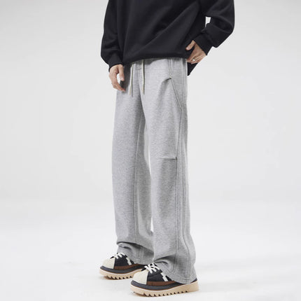 LKTM Men's Wear# American Style Tide Nail Design Sense Wei Pants Men's Heavy Loose Dosing Sense Straight Casual Long Pants