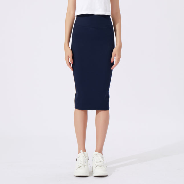 Cross-Border New Women's Yoga Hip-Covering Culottes Informena Lulu Nude High-Waist Butt-Lifting Sports Running Skirt