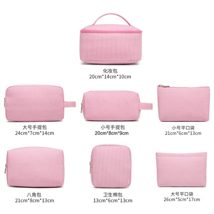 New Factory in stock Portable Cosmetic Storage Bag Handbag Nordic Ins Style Clutch Bag Large Capacity Washing Bag