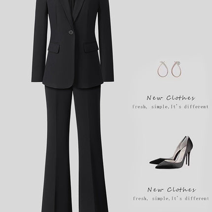 New High-Quality Tailcoat Set, Women's Business Office Jacke