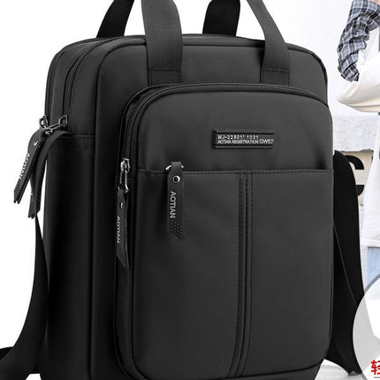 Cross-border Men's Bag New Oxford Cloth Shoulder Bag Men's Bag Business Portable Fashionable Computer Bag Vertical Crossbody Bag