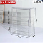 Figure storage box-3 partitions