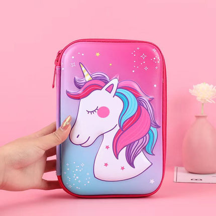 Student Cartoon Stationery Box Large Capacity Storage Box 3D Stationery Bag Cute Pencil Box Creative Pencil Bag