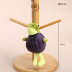 Size as shown in color / Small tire frog pendant - about 14cm/23g