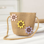Pink, yellow and purple sunflower bag coffee