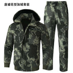 Waterproof plus velvet black ruins suit [012] / 165 yards [recommended 45-55kg ]