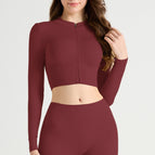 Long sleeves-burgundy / S