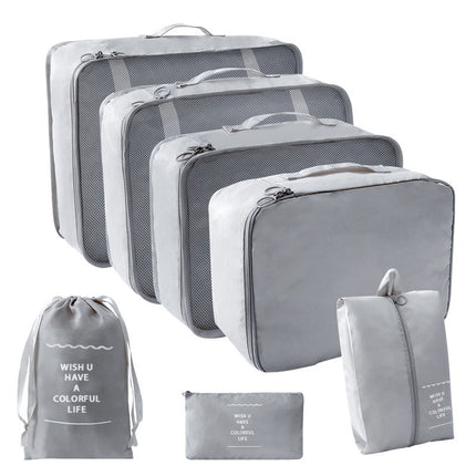Travel Storage suit Seven-Piece Set of Partition Storage and Arrangement for Home Travel Portable Expansion and Decreposition Travel