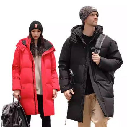 Northeastern Goose down down Jacket for Men and Women, Thickeneded Changbai Mountain Travel Minus 40 Degrees Cold-Proof and Warm Jacket for Women, Versatile