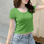 Fruit green-round neck-clear color- / S