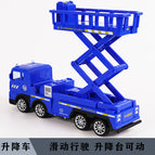 Blue lifting car