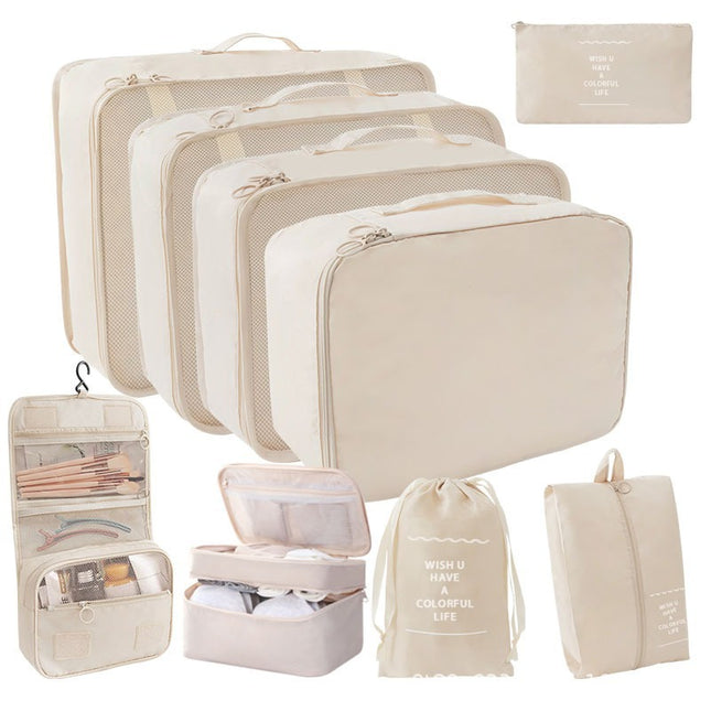 Factory direct travel portable waterproof and dustproof storage bag seven-piece clothing packaging multi-grid finishing bag large capacity
