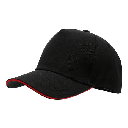2025 New Five-Panel Green Sandwich Baseball Cap Made with Solid Color Advertising Duckbill Cap Work Cap Embroidery