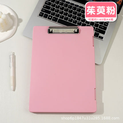 A4 folder paper material storage box student board clip writing pad multifunctional office file storage box