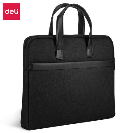 Deli 5590 Document Bag Printed logo Portable Business Briefcase Company Meeting Portable Document Bag