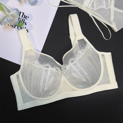 Core Oxygen 69121 plus size Light and Thin CDE No Cup Sexy Underwear Women's Push-up Anti-sagging Soft Steel Ring Adjustable Bra