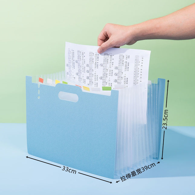 A4 Desktop Folder Organ Pack 13-layer Large Capacity Organ Pack Student Test Paper Office Data Storage Folder