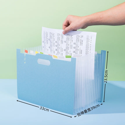 A4 Desktop Folder Organ Pack 13-layer Large Capacity Organ Pack Student Test Paper Office Data Storage Folder