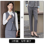 Women's gray vest + pants / S