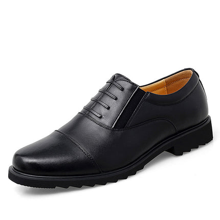 Cross-Border Casual Leather Shoes Youth Formal Shoes Security Professional Business Formal Leather Shoes Men's Slip-On Manufacturer Foreign Trade