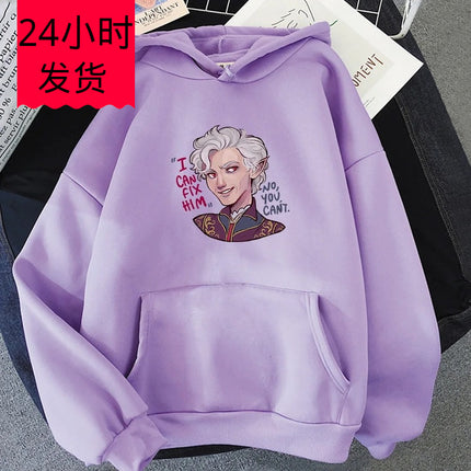 I Can Fix Him Print Hoodie Baldur's Gate 3 Astarion Manga Grap