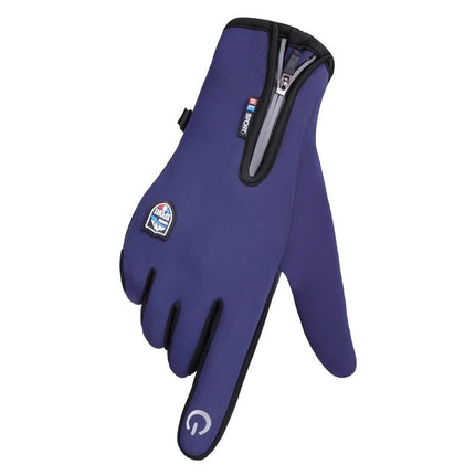 Riding Gloves Waterproof Non-slip Winter Touch Screen Men's and Women's Windproof Warm Riding fleece-lined Mountaineering Outdoor Gloves