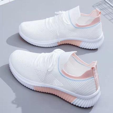 Mesh Shoes Women's Shoes 2023 New Autumn Breathable sneaker Women's Mesh Casual White Shoes Casual Slip-on