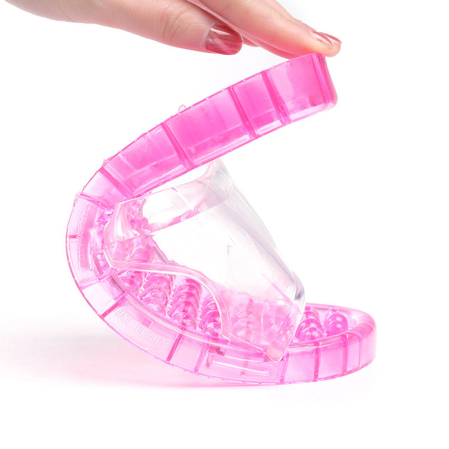 Bath Slippers Massage Plastic Hollow Leakage Bathroom Slippers Women's Summer Indoor Men's Autumn Household Massage Slippers