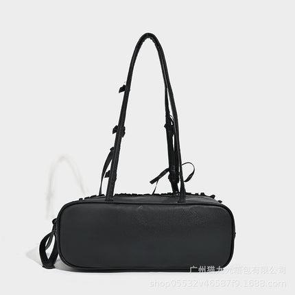 Bow Underarm Bag Tote Bag Morning Eight Commuter Bag 2024 New Pleated Portable Shoulder Bag Boston Bag