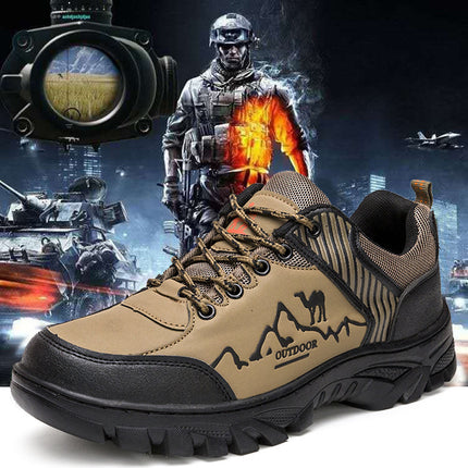 Mountaineering Sports Men's Shoes Outdoor Sports Leisure Waterproof Non-slip Construction Site Work Labor Protection Shoes Warm Cotton Trendy Shoes