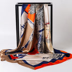 90 silk scarf-Figure 1# / 90*90cm