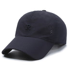 Embroidered r letter-navy blue / Adjustable 56-65