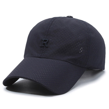 Summer Lightweight Mesh Quick-Dry Baseball Cap for Men 2026 New Large Head Circumference Sun Protection Breathable Sunshade Cap