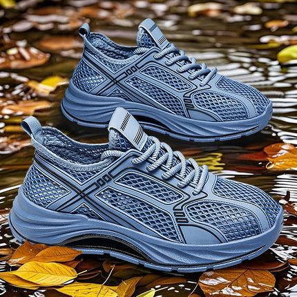 Men's Spring and Summer Low-Cut Trendy Versatile Mesh Sneakers Outdoor Casual Comfortable Breathable Slip-On Shoes