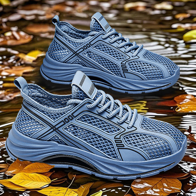 Men's Spring and Summer Low-Cut Trendy Versatile Mesh Sneakers Outdoor Casual Comfortable Breathable Slip-On Shoes