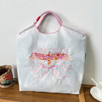 Flower eagle white (excluding shoulder strap) / Medium