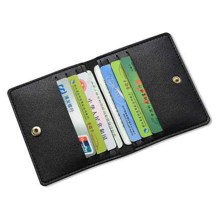 Explosive Women's Card Holder Ultra-thin Compact Bank ID Card Holder Driver's License Small Wallet Men's Simple Anti-degaussing Card Holder