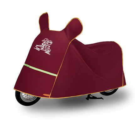 Full Car Cover, Enlarged and Thickened, Sun Protection, Ultra-Durable Electric Car Cover, Battery Car Rain Cover, Scooter Sun Protection