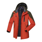 Men's clothing-brick red / M