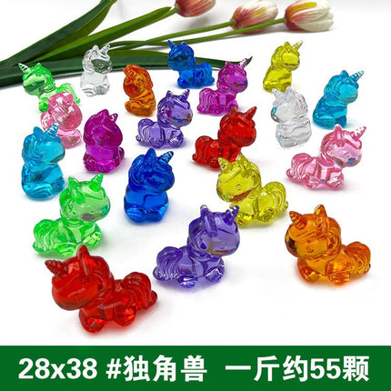Children's Crystal Toy Playground Candy Grabber Machine Crystal Gem Ocean Creature Game Treasure Toddler Reward