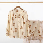 V lace-crepe-little bear-beige / M