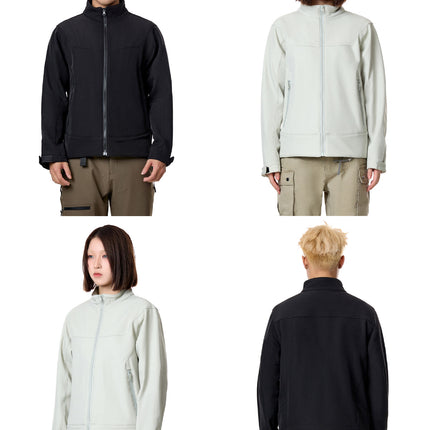 MADEEXTREME Gamma Bird Men's Thin Velvet Outdoor Casual Three-proof Collar Zipper Charge Jacket Coat