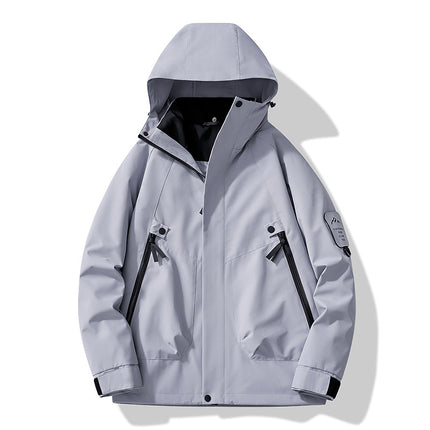Factory Direct Sales Wholesale Spring Season Hooded Jackets, Popular Couple Outdoor Hiking Jackets 2518 Double Zipper
