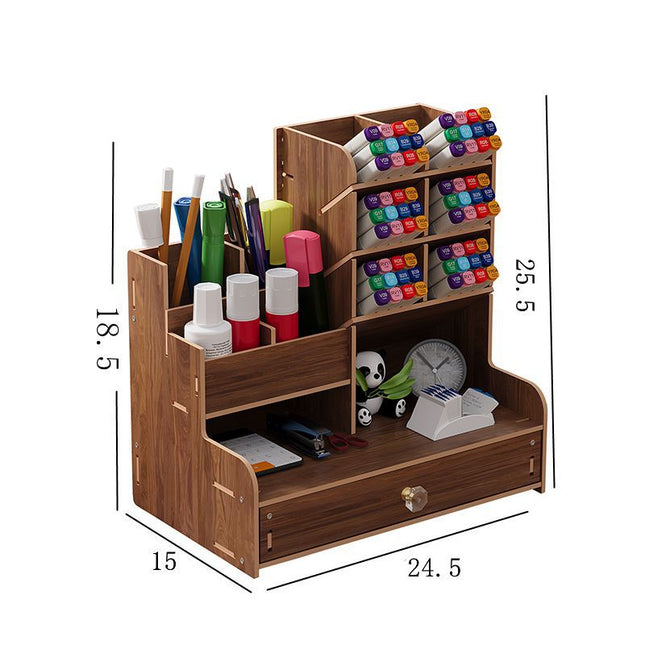 Cross-Border Office Desk File Storage Box Drawer-Type Stationery with Lock Multi-Layer Storage Rack Bookshelf Organizer Wholesale
