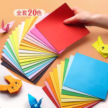 Origami color paper wholesale factory direct a4 square origami thousand paper crane paper handmade paper children's paper-cut book cardboard