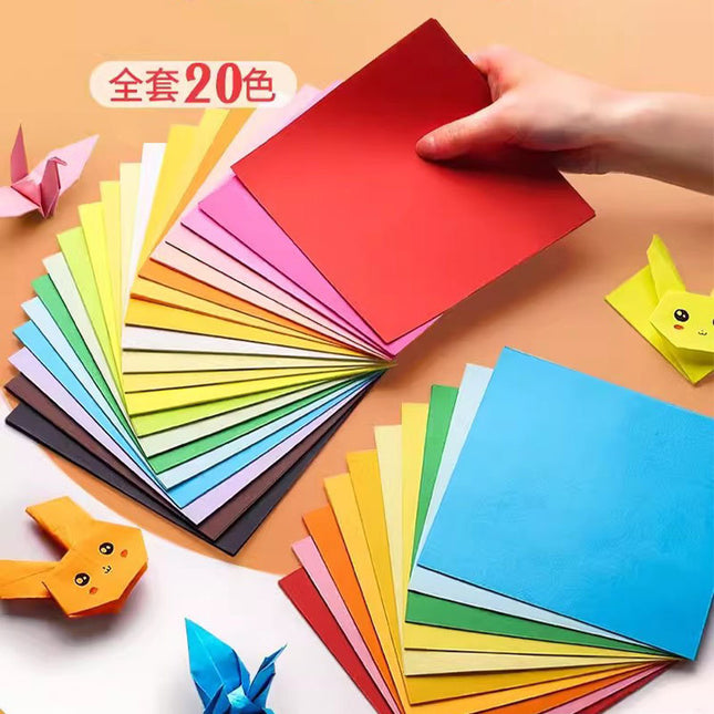 Origami color paper wholesale factory direct a4 square origami thousand paper crane paper handmade paper children's paper-cut book cardboard