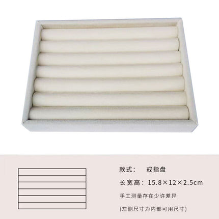 [Jewelry storage artifact] factory direct jewelry storage box jewelry storage plate earrings ring storage finishing