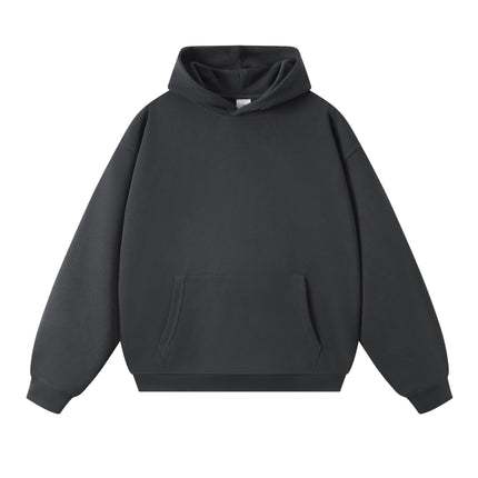 Sweatshirt 380g Terry Spring and Autumn American Style Thin Drop Shoulder Loose Fit Solid Color Hoodie for Men Trendy Versatile
