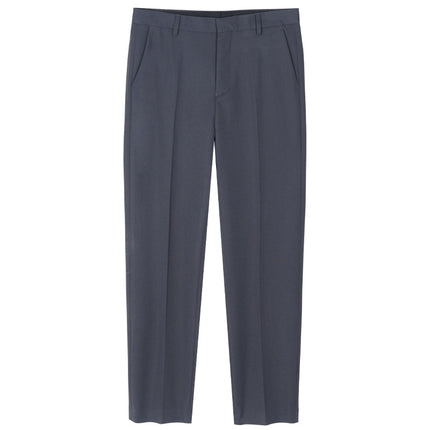 Men's Casual Pants, Black Long Trousers, Professional Workwear, Spring and Summer Cropped Suit Pants, Men's Height-Enhancing Dress Pants, Men's Trousers